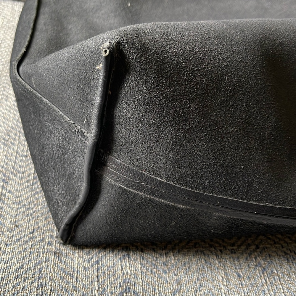 Madewell The transport Pebbled Black Leather  tote Handbag - Picture 11 of 15